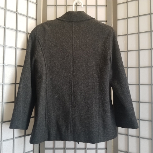 Daniel Hetcher Women's Wool Blend Coat Gray Size 12 - Picture 2 of 9